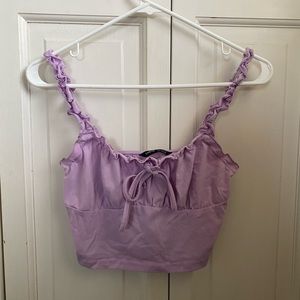 Purple crop top